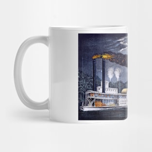 Midnight Race on the Mississippi 1875 Mug